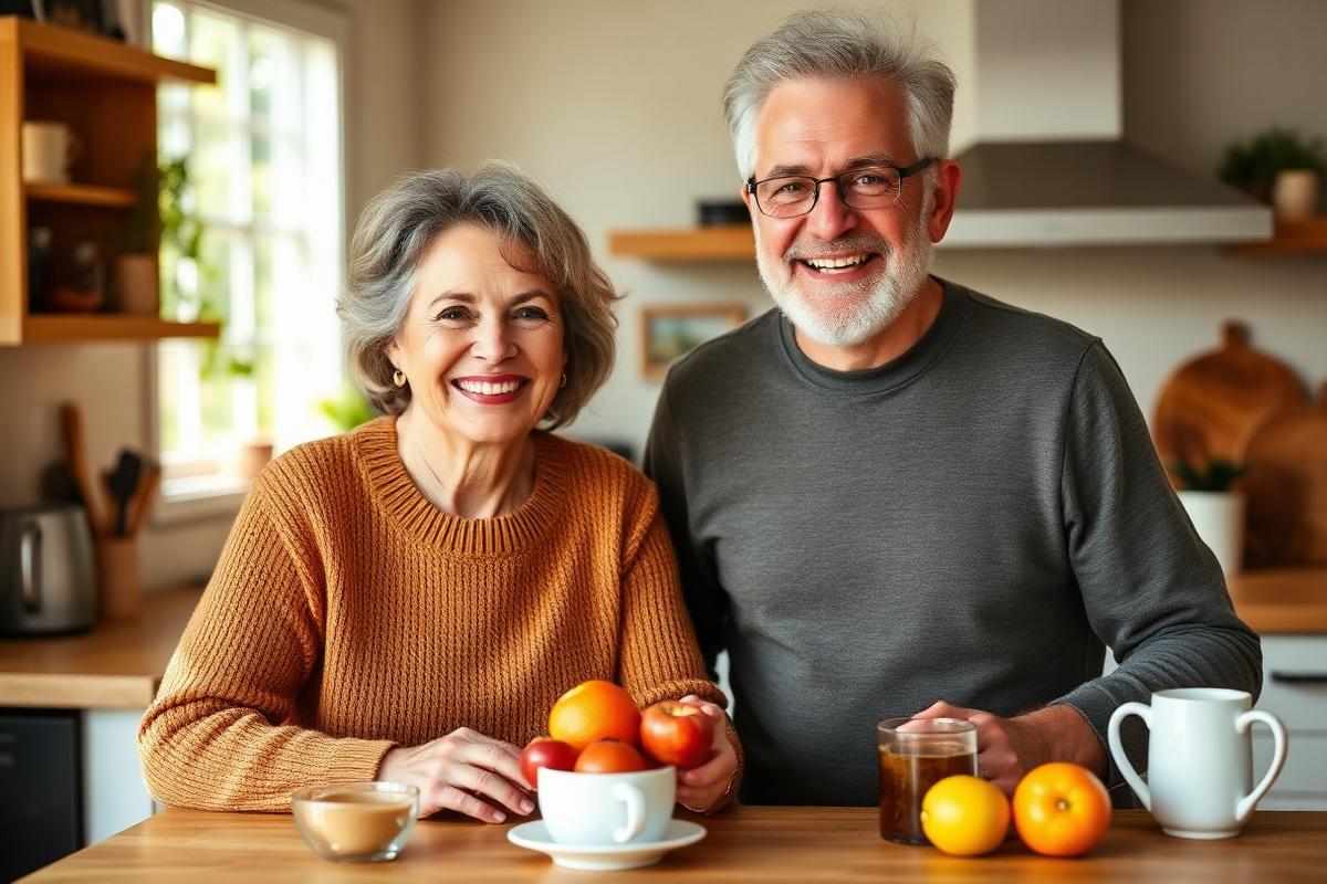 Happy couple enjoying healthy lifestyle with GlycoMode Blood Sugar